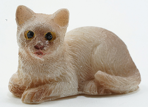 Dollhouse Miniature Siamese Cat Sitting